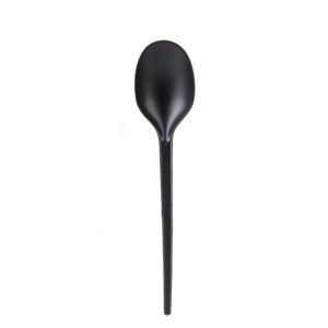 CLENDY Cucchiaio Bio Compostabile nero 18cm - 12pz