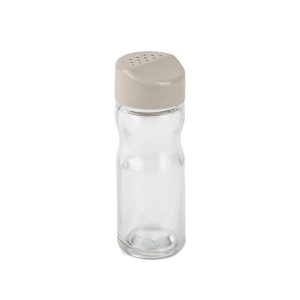 PLASTIC FORTE Saliera / Pepiera in vetro con tappo grigio