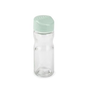 PLASTIC FORTE Saliera / Pepiera in vetro con tappo verde