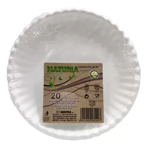 Aristea Naturia 20 Piatti di carta Bio 18cm