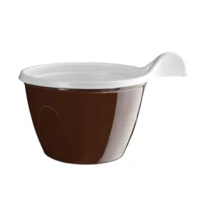 DOPLA BICOLORE Tazzina caffè in plastica monouso con manico 100cc - pz 240