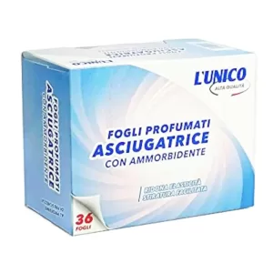 L'UNICO Fogli profumati per asciugatrice con ammorbidente - 36pz