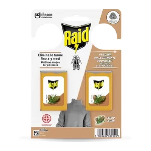 RAID Elimina tarme per armadi Gel Cedro -2pz