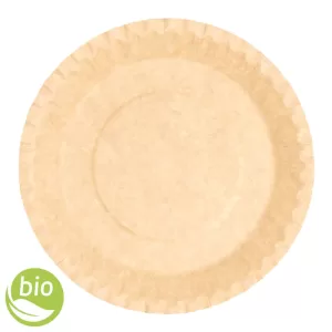 BIONATURAL Piatto piano in cartoncino compostabile monouso 23cm - 100pz