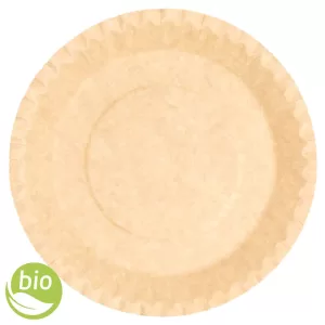 BIONATURAL Piatto pizza in cartoncino compostabile monouso 32cm - 50pz