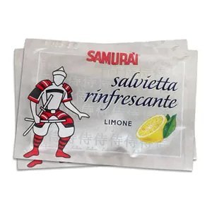 SAMURAI Salvietta rinfrescante Limone Monouso per pulizia mani -100pz