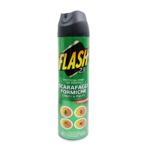 FLASH 23 Insetticida Spray S&F Aerosol Scarafaggi, Formiche, Cimici, Pulci 250ml -6pz
