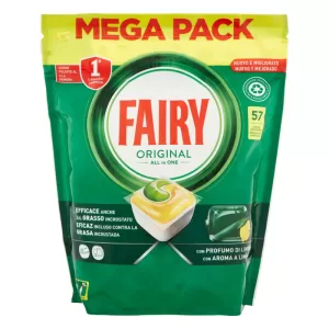 FAIRY Original All in One Capsule per lavastoviglie Profumo di limone -228pz