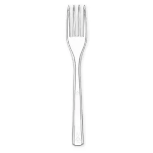 FORCHETTA CRISTAL trasparente riutilizzabile - 50 pz