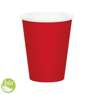 CLENDY Bicchieri in carta monouso rosso 200cc - 1000pz