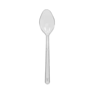 CUCCHIAINO CRISTAL trasparente riutilizzabile – 50 pz