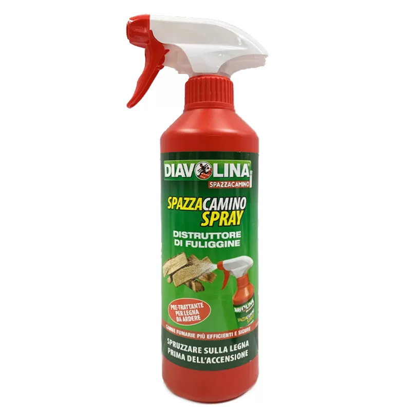 DIAVOLINA Spazzacamino Spray Distruttore di fuliggine 450ml - 6pz