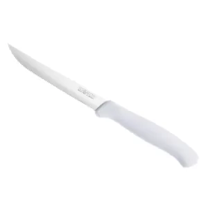 COLTELLI TAVOLA Kaimano Inox BISTECCA per alimenti manico bianco – 6pz