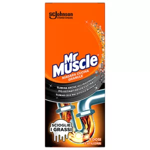 MR MUSCLE Disgorgante elimina ingorghi Niagara Cucina Granule sciogli grassi 250gr
