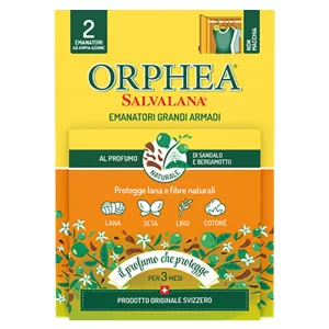 ORPHEA salvalana EMANATORI GRANDI ARMADI al profumo di Sandalo e Bergamotto – 2 pz