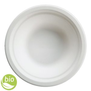 BIO Piatti fondi in polpa di cellulosa biodegradabile Ø 20,5cm - 50pz