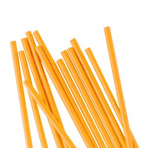 CANNUCCE ARANCIONI da cocktail in polipropilene per alimenti monouso 21cm Ø7mm – 1000pz