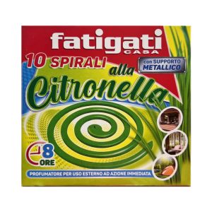 FATIGATI Spirali alla citronella contro le zanzare 8h - 120pz