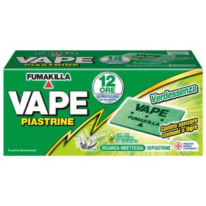VAPE Ricarica Piastrine Verdessenza contro zanzare comuni e tigre - 180 pz