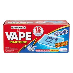 VAPE CLASSIC Piastrine ricarica zanzare 12 ore - 30pz