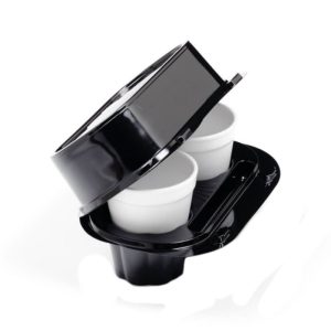 KAPPUCCIOBOX Vassoio contenitore asporto cappuccino 2 posti - 50pz