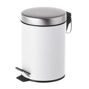 CASA SELECCION Pattumiera a pedale 3L - bianco