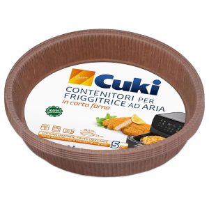 CUKI Contenitori per friggitrice ad aria in carta forno Ø 20,5cm - 60 pezzi