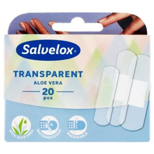 SALVELOX TRASPARENT Cerotti trasparenti con aloe vera resistente all'acqua misure assortite - 20pz