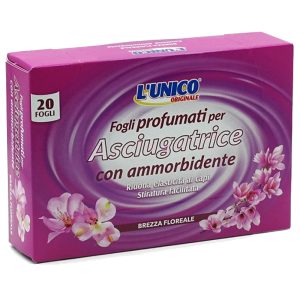 L’UNICO ORIGINALE Fogli profumati per asciugatrice con ammorbidente Brezza Floreale -120 pz