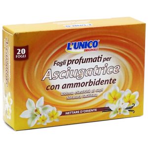 L'UNICO ORIGINALE Fogli profumati per asciugatrice con ammorbidente Nettare d'oriente -120 pz