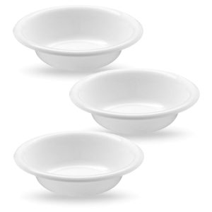 BD BRONZO catino bianco in plastica Ø 38cm – 3pz