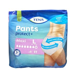 TENA PANTS PROTECT+ MAXI Mutandine assorbenti unisex 100-135cm - maxi L - 8pz
