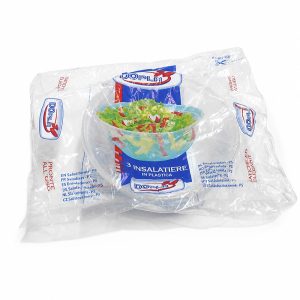 DOPLA Insalatiera in plastica 2lt trasparenti - 3pz