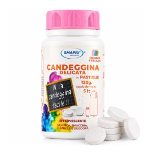 SMAPIU’ Candeggina Delicata in pastiglie per capi colorati e delicati 120gr - 40pz