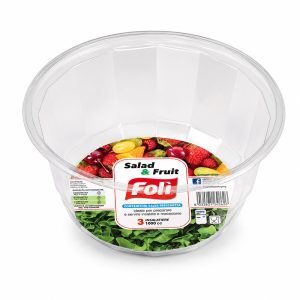 FOLÌ Insalatiere trasparenti salvafreschezza riutilizzabili 1000cc - 3pz