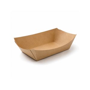 TOCTOK Vaschetta fritti takeaway Kraft+Pe avana 12 x 8 x 4 cm - 130pz